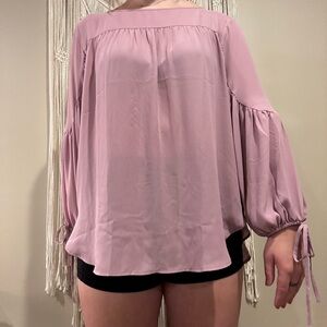 Lilac shear blouse